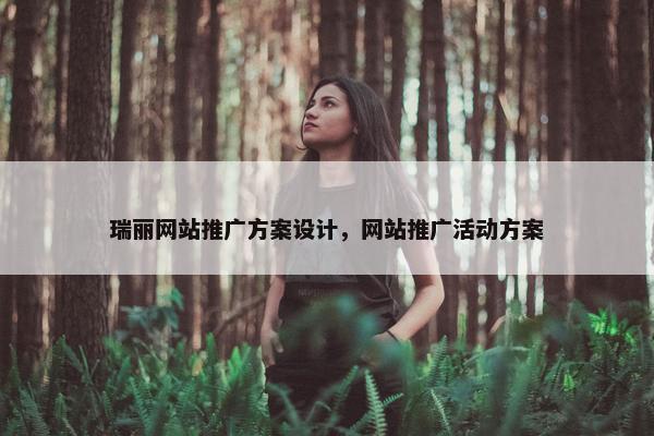瑞丽网站推广方案设计，网站推广活动方案