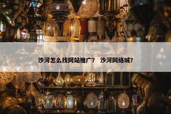 沙河怎么找网站推广？ 沙河网络城？