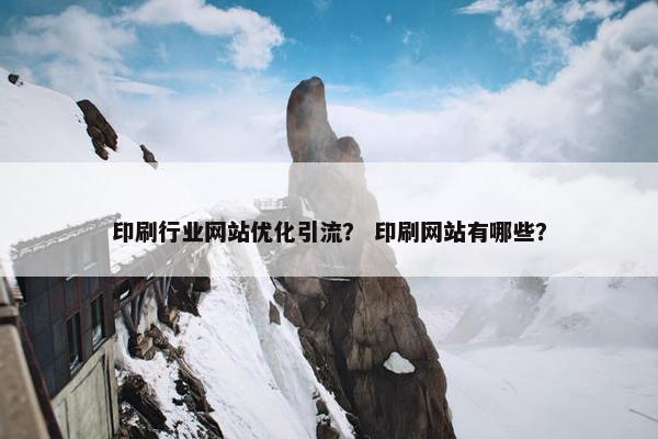 印刷行业网站优化引流？ 印刷网站有哪些？