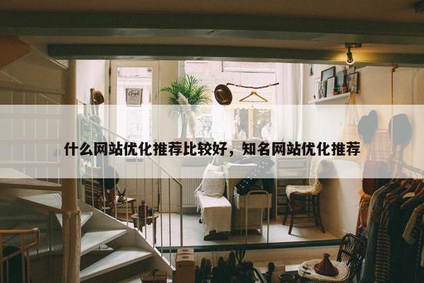 什么网站优化推荐比较好，知名网站优化推荐