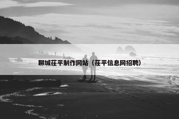 聊城茌平制作网站（茌平信息网招聘）