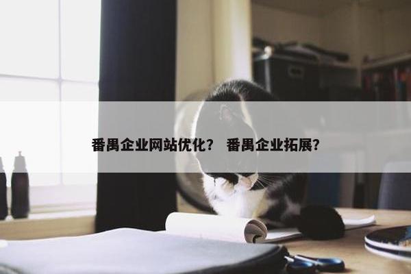 番禺企业网站优化？ 番禺企业拓展？