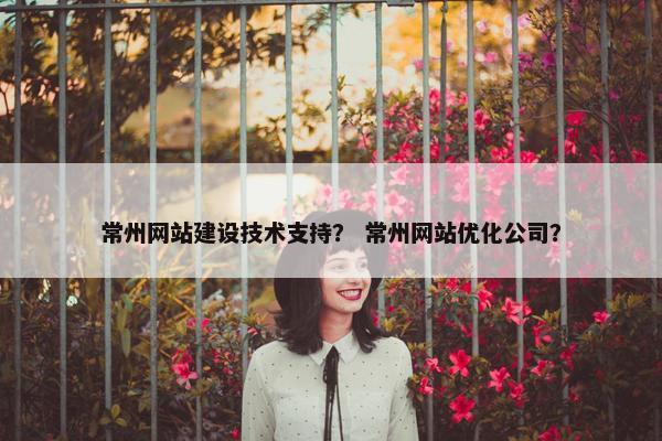 常州网站建设技术支持？ 常州网站优化公司？