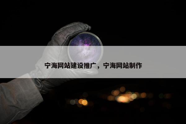 宁海网站建设推广，宁海网站制作