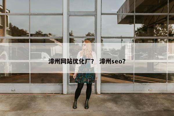 漳州网站优化厂？ 漳州seo？