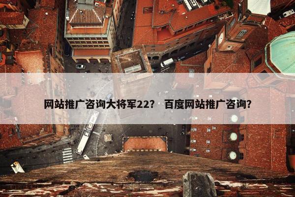 网站推广咨询大将军22？ 百度网站推广咨询？