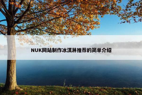 NUK网站制作冰淇淋推荐的简单介绍