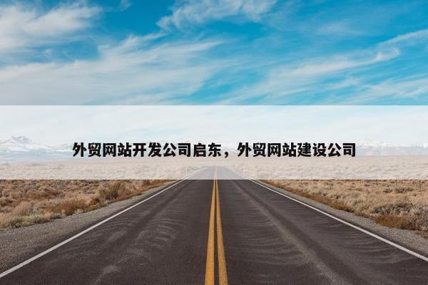 外贸网站开发公司启东，外贸网站建设公司