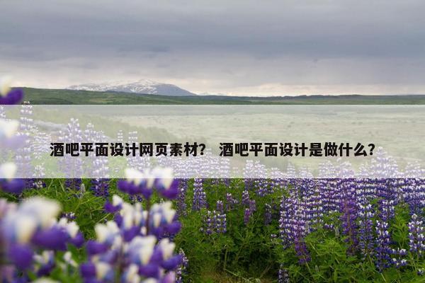 酒吧平面设计网页素材？ 酒吧平面设计是做什么？