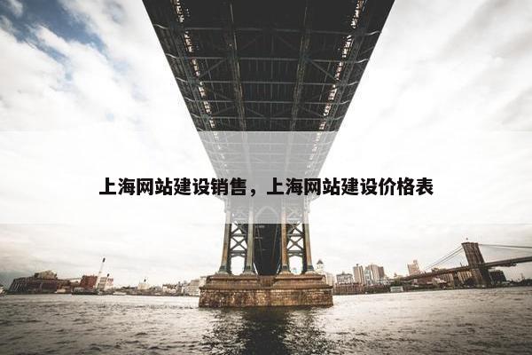 上海网站建设销售，上海网站建设价格表