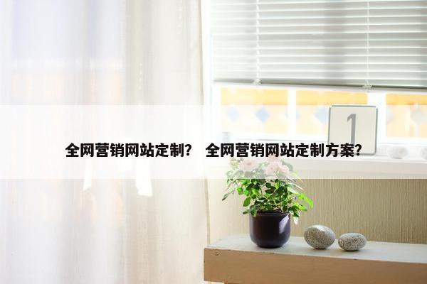 全网营销网站定制？ 全网营销网站定制方案？