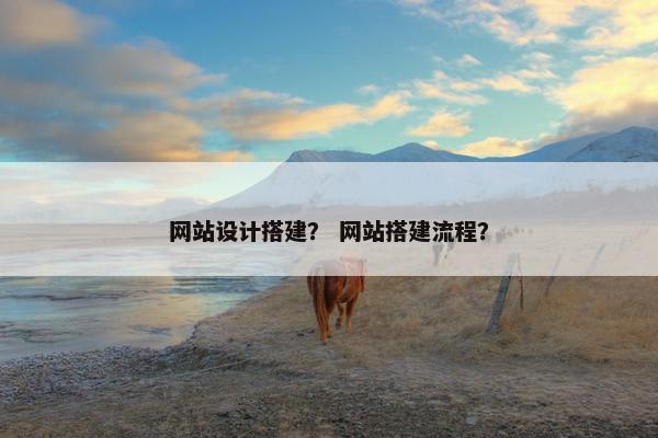 网站设计搭建？ 网站搭建流程？