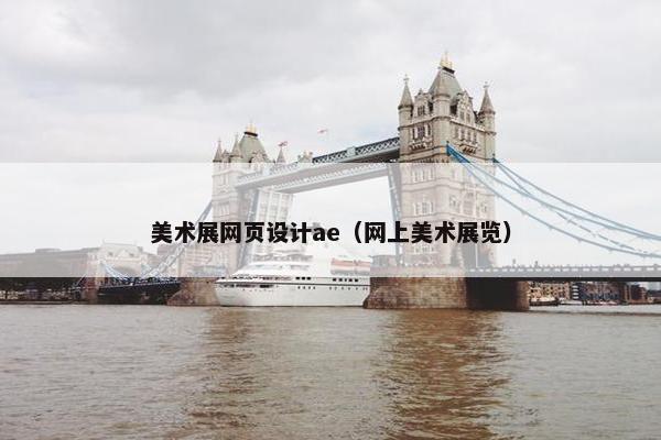 美术展网页设计ae（网上美术展览）