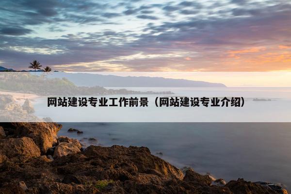 网站建设专业工作前景（网站建设专业介绍）