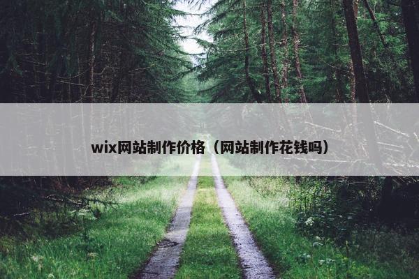 wix网站制作价格（网站制作花钱吗）