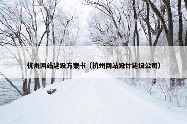 杭州网站建设方案书（杭州网站设计建设公司）