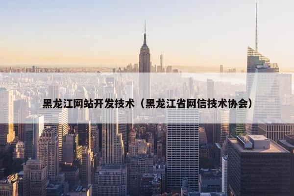黑龙江网站开发技术（黑龙江省网信技术协会）