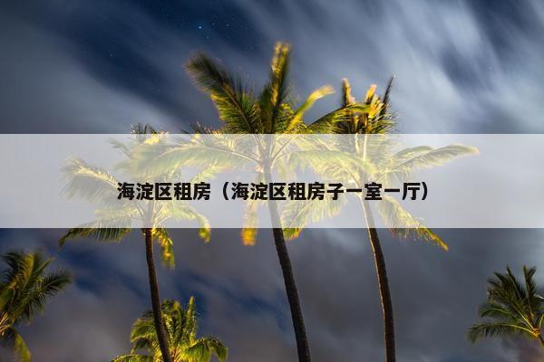 海淀区租房（海淀区租房子一室一厅）