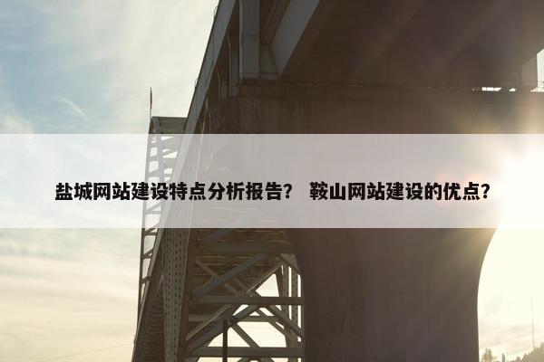 盐城网站建设特点分析报告？ 鞍山网站建设的优点？