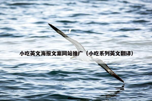 小吃英文海报文案网站推广（小吃系列英文翻译）