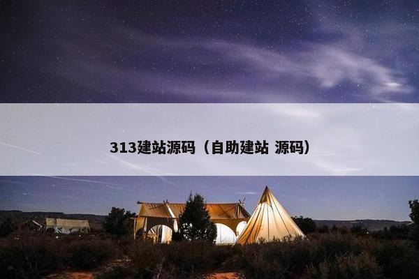 313建站源码（自助建站 源码）