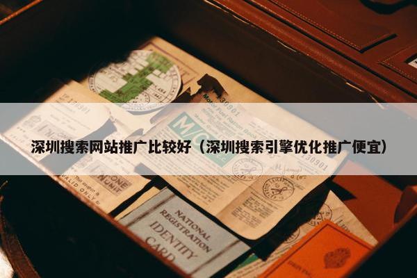 深圳搜索网站推广比较好（深圳搜索引擎优化推广便宜）