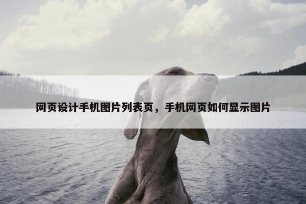网页设计手机图片列表页，手机网页如何显示图片