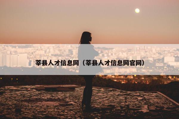 莘县人才信息网（莘县人才信息网官网）