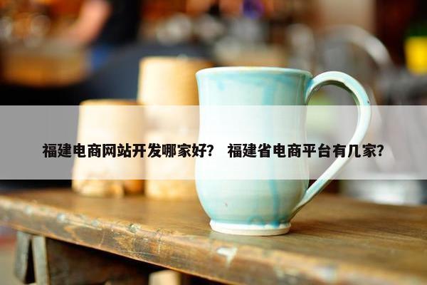 福建电商网站开发哪家好？ 福建省电商平台有几家？