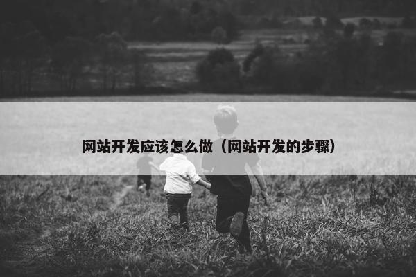 网站开发应该怎么做（网站开发的步骤）