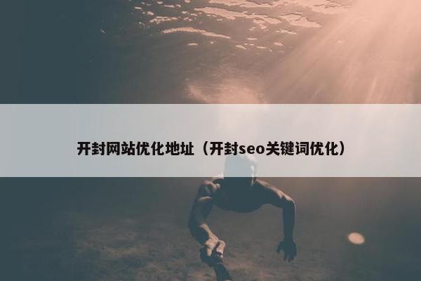 开封网站优化地址（开封seo关键词优化）