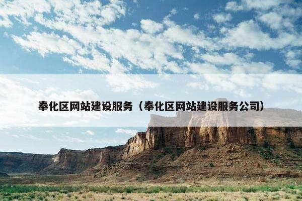 奉化区网站建设服务（奉化区网站建设服务公司）
