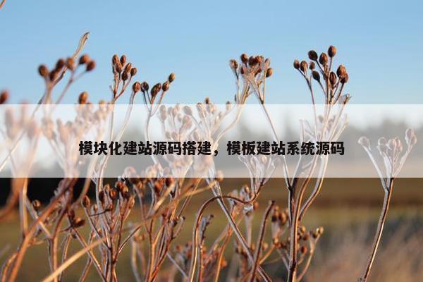 模块化建站源码搭建，模板建站系统源码