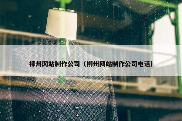 柳州网站制作公司（柳州网站制作公司电话）