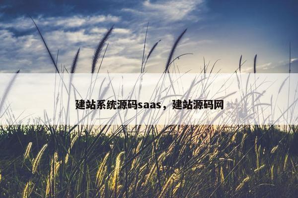 建站系统源码saas，建站源码网