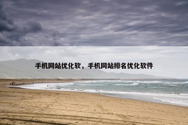 手机网站优化软，手机网站排名优化软件