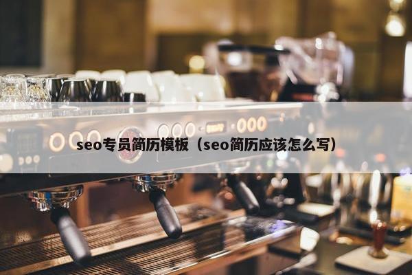 seo专员简历模板（seo简历应该怎么写）