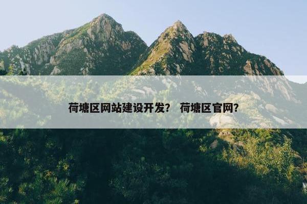 荷塘区网站建设开发？ 荷塘区官网？