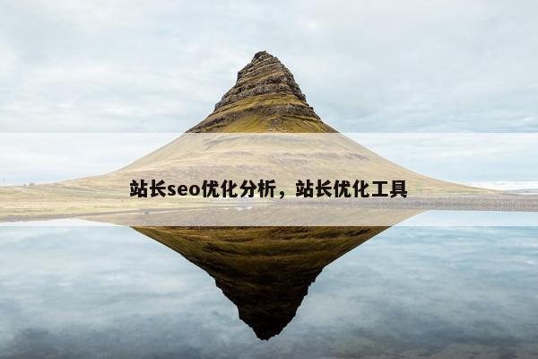 站长seo优化分析，站长优化工具