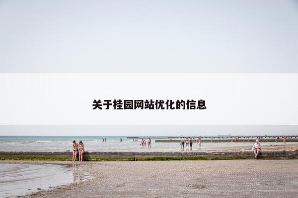 关于桂园网站优化的信息