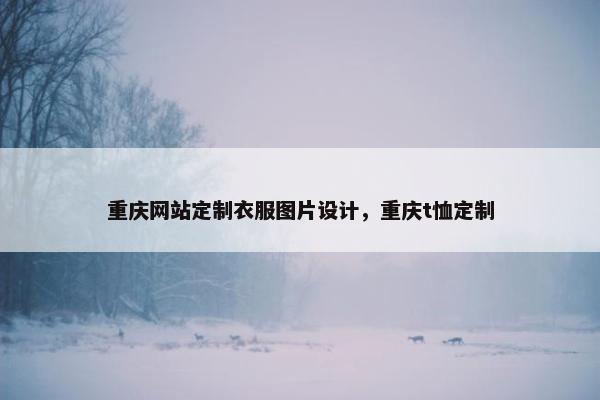 重庆网站定制衣服图片设计，重庆t恤定制